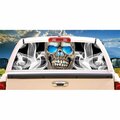 Entretenimiento Crazy Skull Rear Window Graphic Suv View Thru Vinyl Back Truck Decal EN3261599